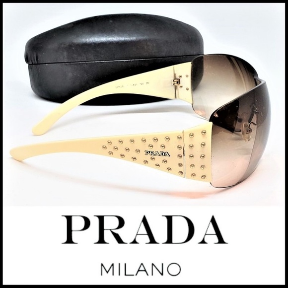 Prada Accessories - PRADA Embellished Temple Sunglasses